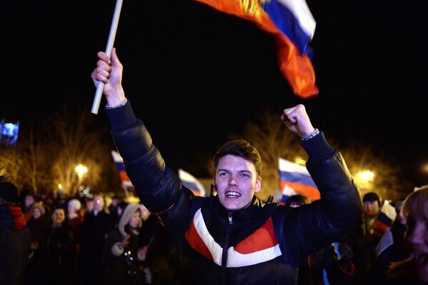 В Севастополе после голосования на референдуме о статусе Крыма