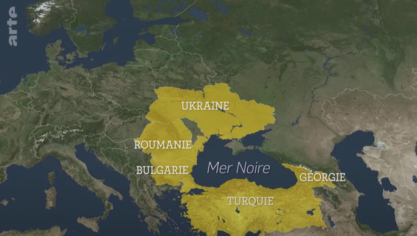 Выпуск программы Le Dessous des cartes (С открытыми картами) телеканала ARTE о геополитической ситуации в Азово-Черноморском регионе
