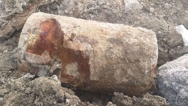 Бомбу весом 165 кг нашли при строительстве водозабора в Севастополе