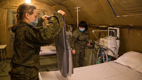 Военные готовятся к открытию мобильных госпиталей в Крыму