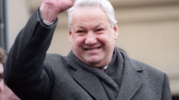 Председатель Верховного Совета РСФСР Борис Ельцин