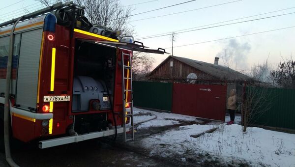 На пожаре в Крыму пострадала пенсионерка На пожаре в Крыму пострадала пенсионерка