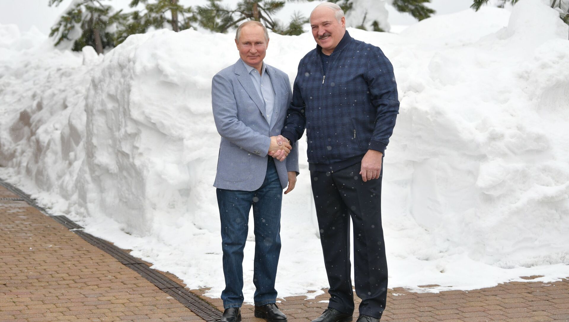 Владимир Путин и Александр Лукашенко в Сочи - РИА Новости, 1920, 22.02.2021