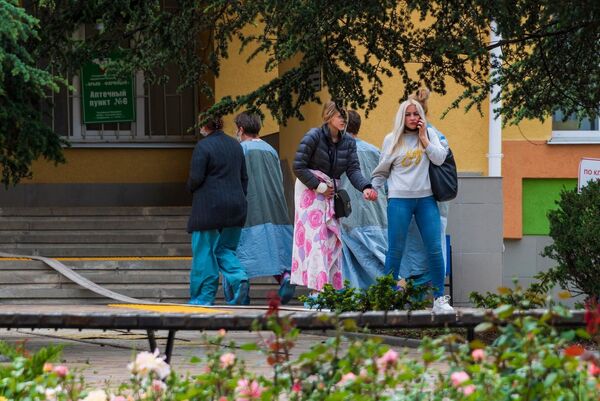 Эвакуация Республиканской детской клинической больницы в Симферополе