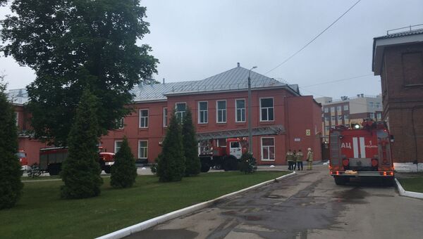 Пожар в больнице Семашко в Рязанской области