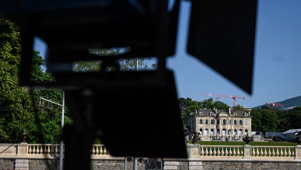 Вид на Вилла Ла Гранж (Villa La Grange) 14 июня 2021 года в Женеве перед встречей президента России Владимира Путина и президента США Джо Байдена, которая запланирована на 16 июня 