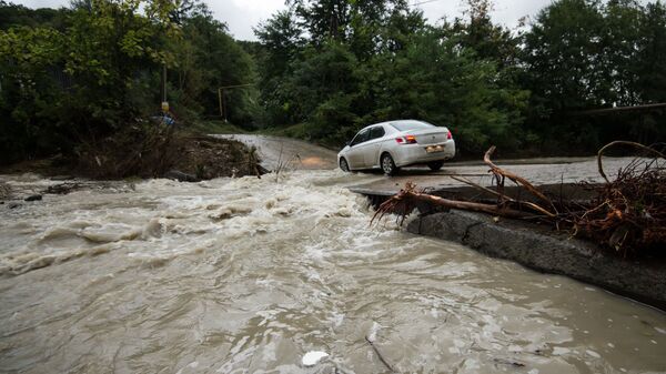 Подтопления из-за ливней в Сочи. Река Мацеста, Архивное фото