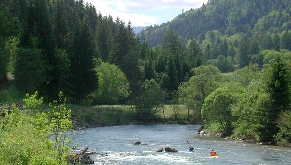 Река Мур (Mur-Fluss) в Австрии