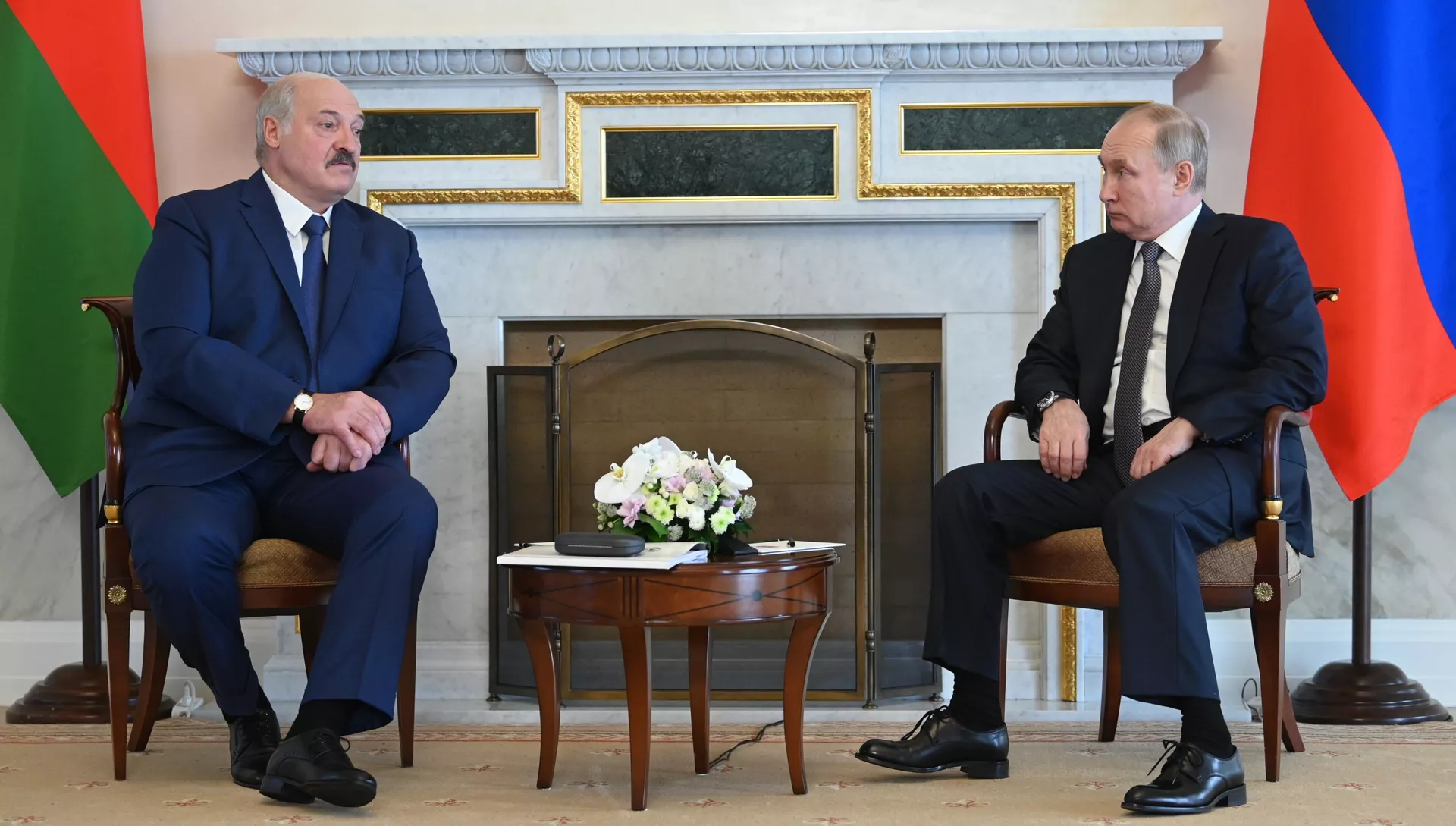 Рабочая встреча президента РФ В. Путина с президентом Белоруссии А. Лукашенко - РИА Новости, 1920, 13.07.2021