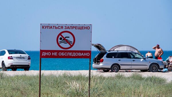 Пляж возле Евпатории Пляж возле Евпатории