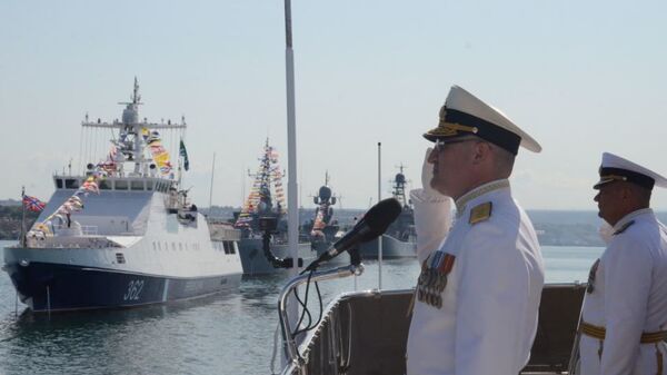 Парад кораблей в Севастополе в честь Дня ВМФ