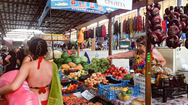 Рынок в Береговом в Восточном Крыму