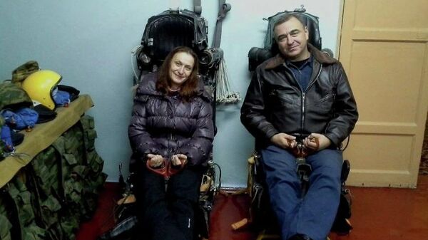 Летчик Евгений Кузнецов и режиссер Наталья Гугуева