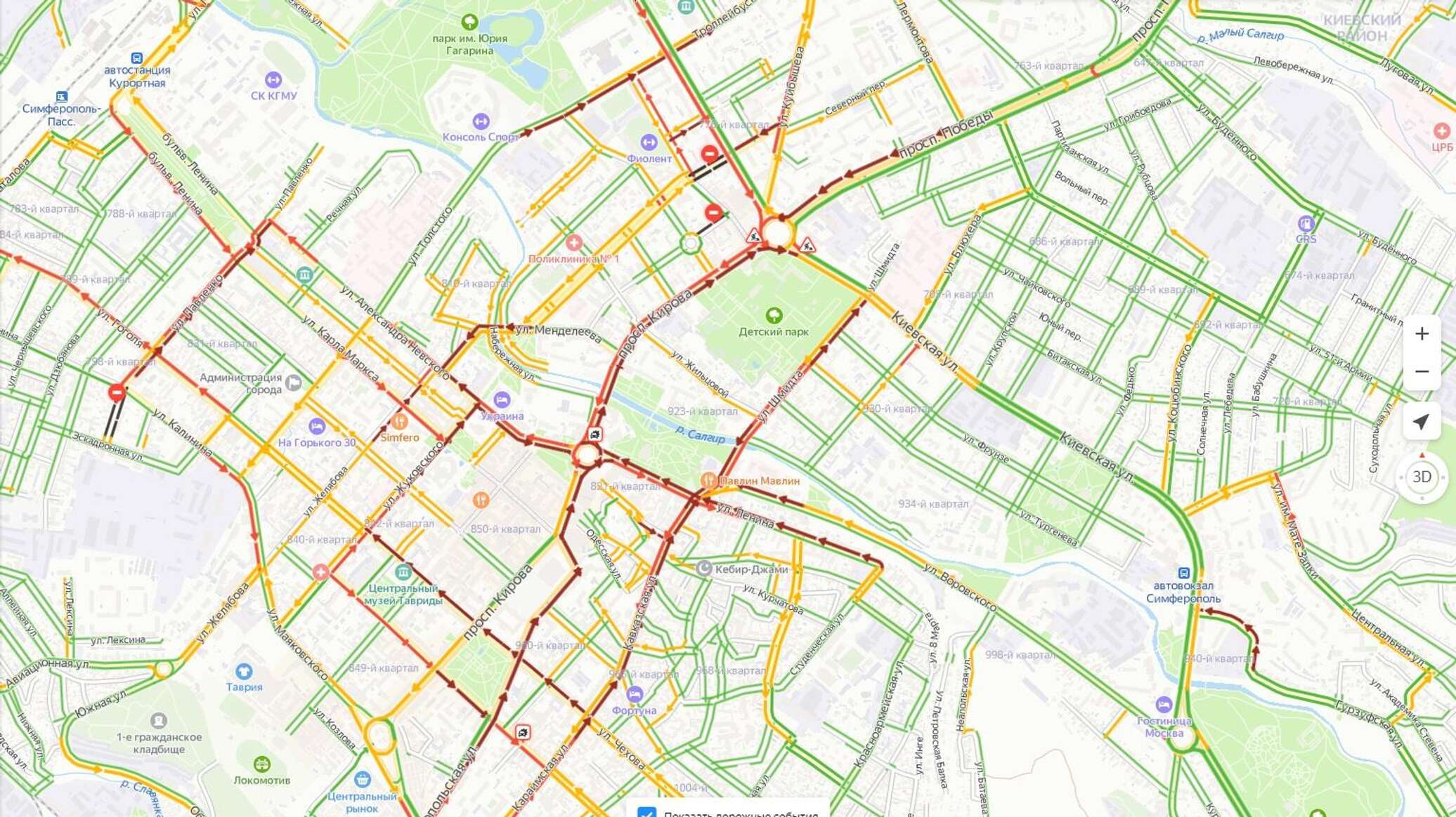 Симферополь карта онлайн в реальном