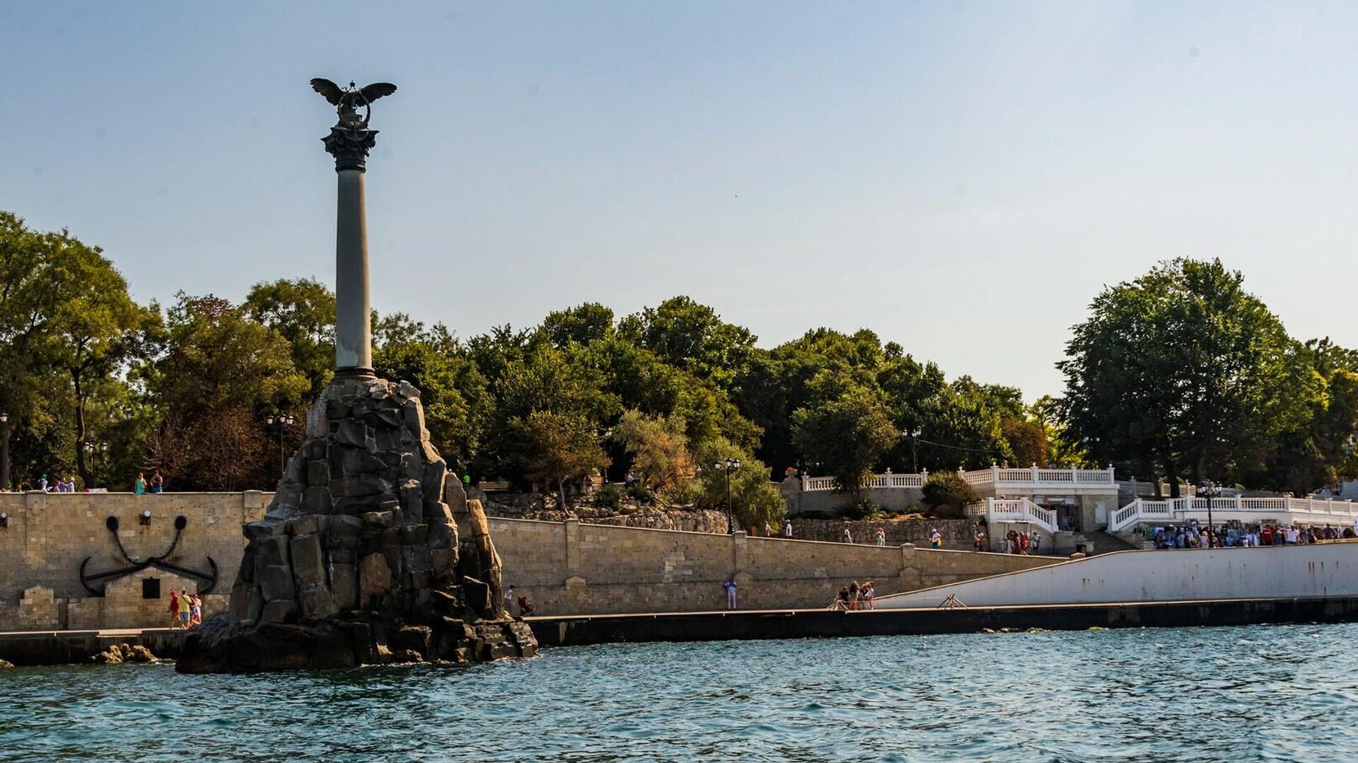 Севастополь, памятник затопленным кораблям - РИА Новости, 1920, 14.09.2021