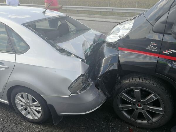 Массовое ДТП на трассе М-4 Дон 