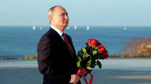 Рабочая поездка президента РФ В. Путина в Крым