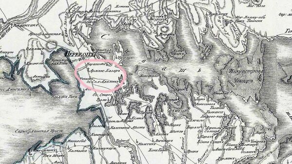 А на карте начала XIX века значится уже Армянский Базар. Источник: Крымская республиканская научная библиотека Таврика