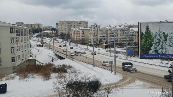 Снег в Севастополе