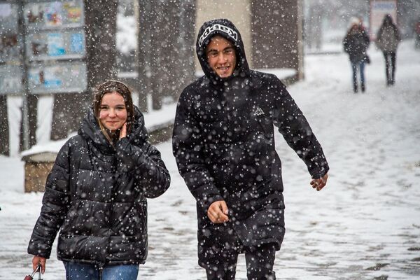 Январский снегопад в Симферополе