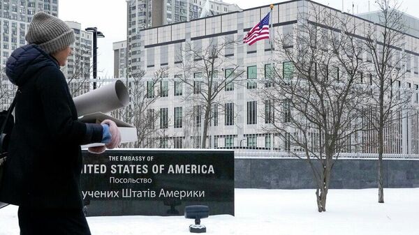 Посольство США в Киеве. 24 января 2022 года