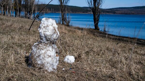 Весна на Симферопольском водохранилище