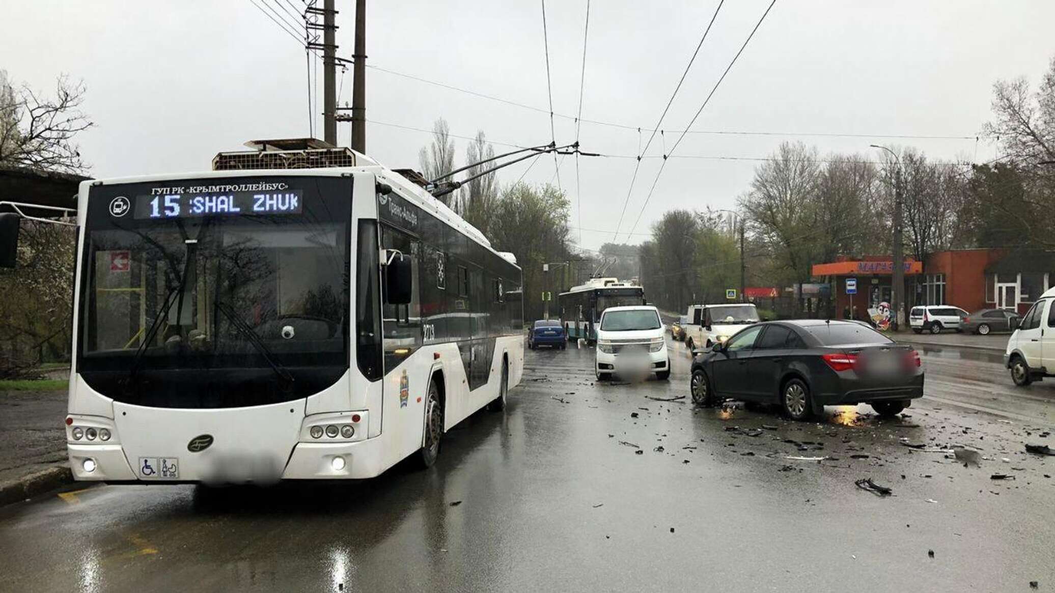 Симферополь 14 дней. Крымский троллейбус. Троллейбусы ДТП Симферополе.