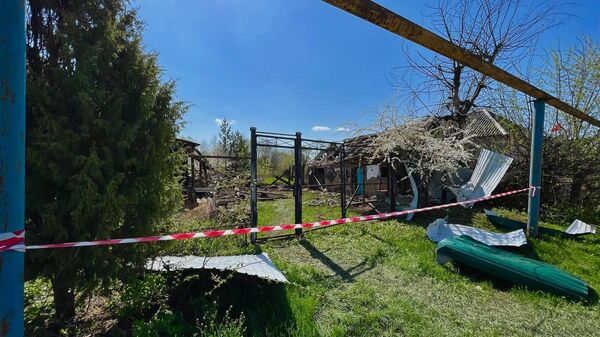 Последствия обстрела села Головчино в Белгородской области