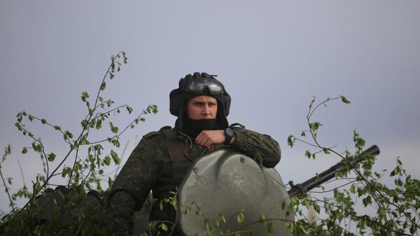 Военнослужащий 38‑й Брестской отдельной гвардейской десантно-штурмовой бригады ВС Республики Беларусь