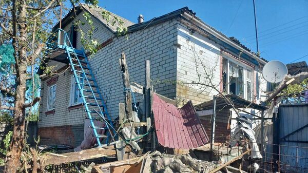 Последствия обстрела со стороны ВСУ села Безымено в Белгородской области