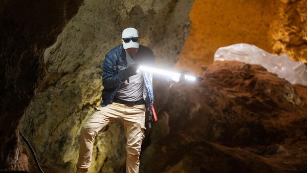 Съемки фильма в пещере Таврида