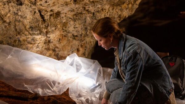 Съемки фильма в пещере Таврида
