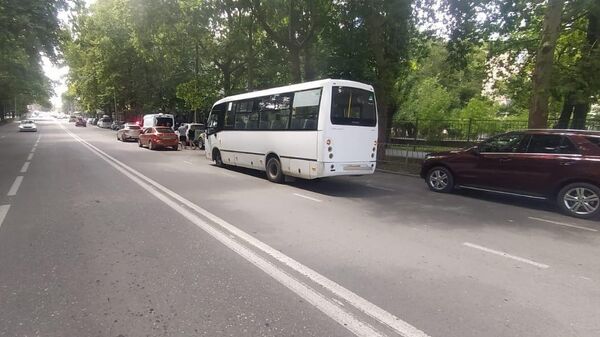 ДТП в автобусом на улице Гагарина в Симферополе, 23.06.22
