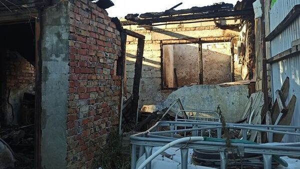 Последствия пожара в многоквартирном жилом доме в поселке Курортное
