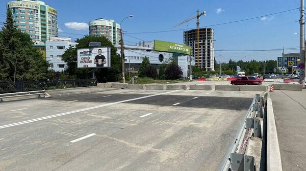 Отремонтированный мост на улице Толстого в Симферополе