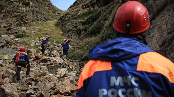 Поисково-спасательные работы в Черекском районе Кабардино-Балкарии