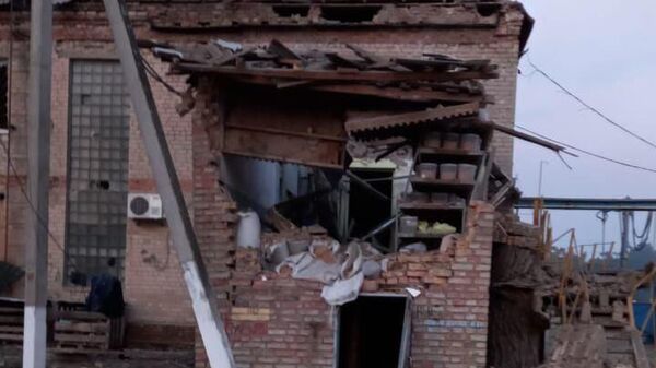 Последствия удара ВСУ по зерновым складам в Запорожской области