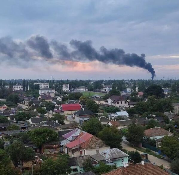 Пожар на трансформаторной подстанции в Джанкое