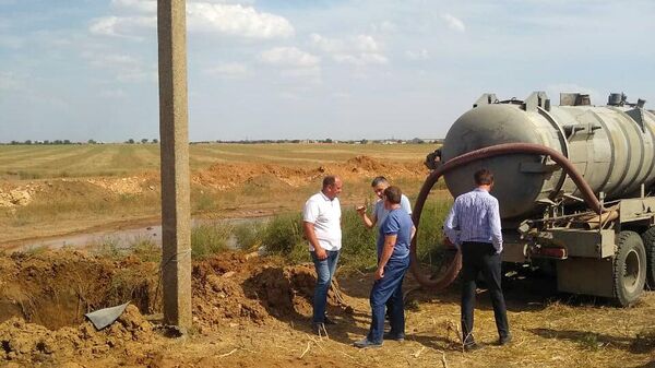 Под Евпаторией ведутся аварийно-восстановительные работы по устранению повреждений на Донузлавском водоводе