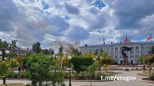 В центре Бердянска недалеко от здания администрации города прозвучал взрыв