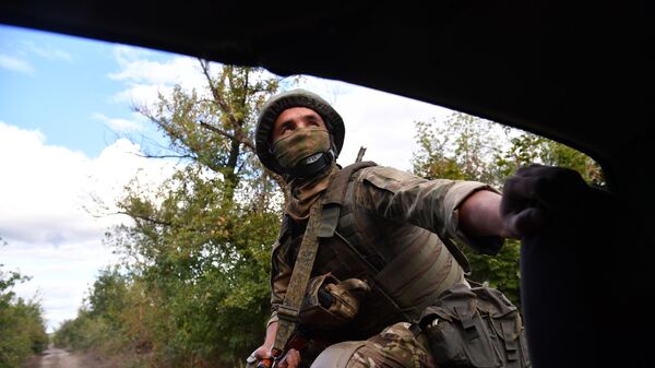 Военнослужащий РФ во время спецоперации на Украине