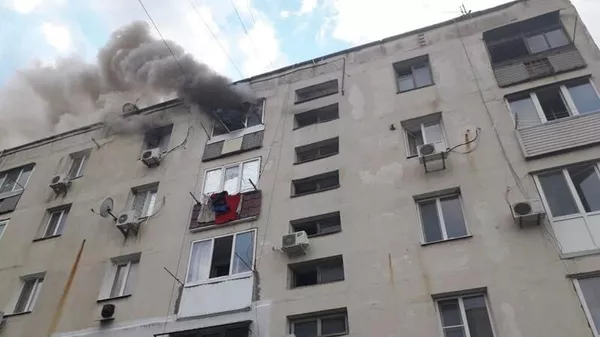 Пожар в пгт. Приморский
