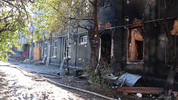 Поселок Тёткино Глушковского района Курской области после обстрела ВСУ