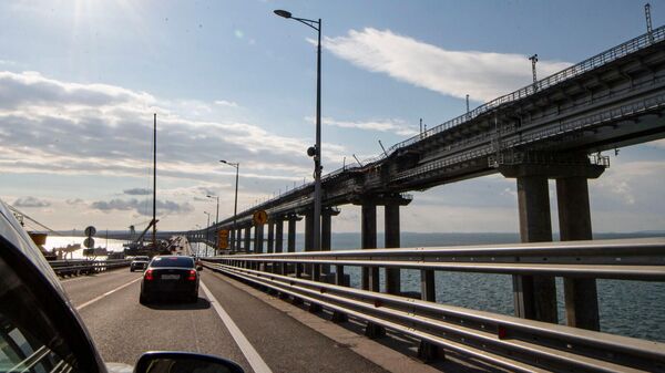 Крымский мост после теракта