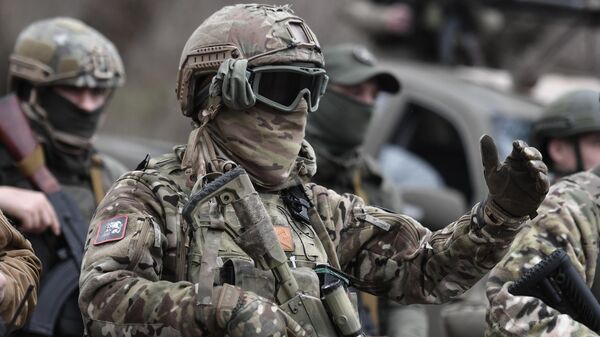 Российские военнослужащие в зоне проведения спецоперации на Украине