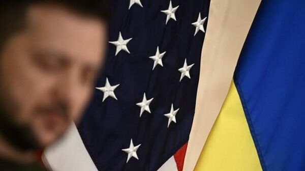 Президент Украины Владимир Зеленский во время пресс-конференции с президентом США Джо Байденом. Фото AFP