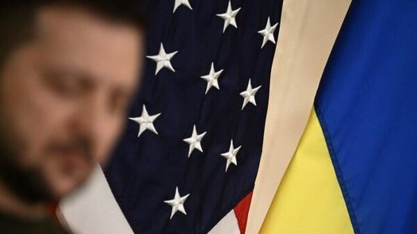 Президент Украины Владимир Зеленский во время пресс-конференции с президентом США Джо Байденом. Фото AFP