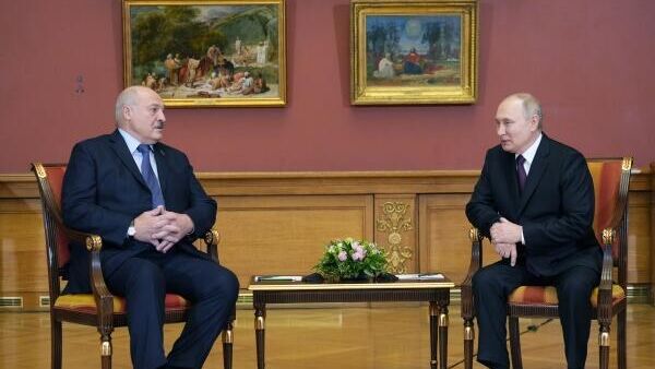 Встреча Владимира Путина и Александра Лукашенко в Русском музее