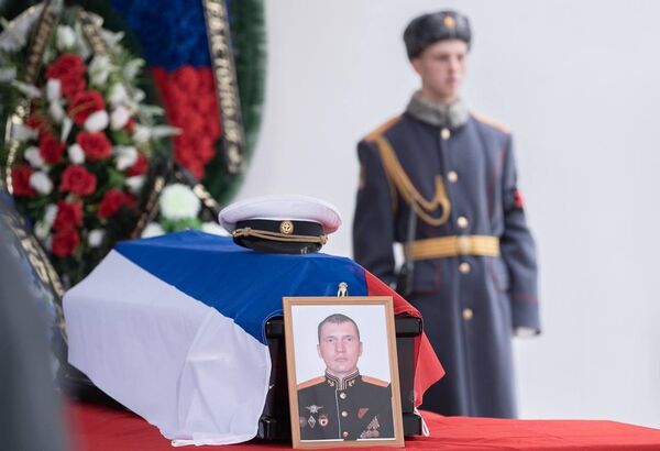 Церемония прощания с героями СВО в Севастополе