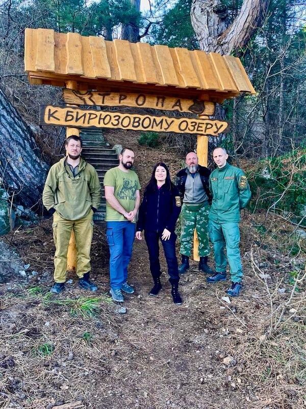 В Крыму благоустроили эколого- просветительский объект К бирюзовому озеру 